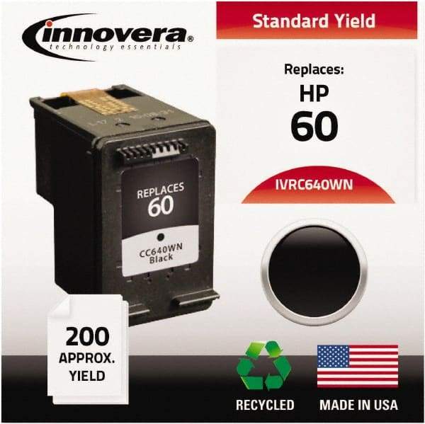 innovera - Black Inkjet Printer Cartridge - Use with HP Deskjet D2530, D2545, D2560, D5560, F4200, F4440, F4480, Photosmart C4640, C4650, C4680, C4795 - Americas Industrial Supply