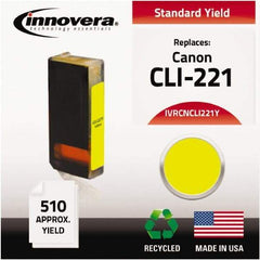 innovera - Yellow Inkjet Printer Cartridge - Use with Canon PIXMA iP3600, iP4600, iP4700, MP560, MP620, MP640, MP980, MP990, MX860, MX870 - Americas Industrial Supply