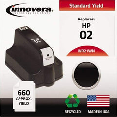 innovera - Black Inkjet Printer Cartridge - Use with HP Photosmart C5180, C6180, C7180, D6160, D7145, D7155, D7160, D7345, D7355, D7360, 3110, 3210, 3310, 8250 - Americas Industrial Supply