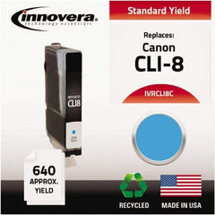 innovera - Cyan Inkjet Printer Cartridge - Use with Canon PIXMA iP3300, iP3500, iP4200, iP4300, iP4500, iP5200, MP500, MP510, MP520, MP530, MP600, MP610, MP800, MP810, MP830, MP950, MP960, MP970, MX700, MX850 - Americas Industrial Supply