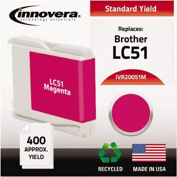 innovera - Magenta Ink Cartridge - Use with Brother DCP-130C, 330C, 350C, Fax 1360, 1860C, 1960C, 2480C, 2580C, MFC-230C, 240C, 440CN, 465CN, 665CW, 685CW, 845CW, 885CW, 3360C, 5460CN, 5860CN - Americas Industrial Supply