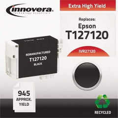 innovera - Black Inkjet Printer Cartridge - Use with Epson Stylus NX330, NX430, Workforce 60, 435, 520, 545, 630, 633, 635, 645, 840, 845, 7010, 7510 - Americas Industrial Supply