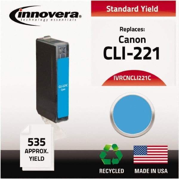 innovera - Cyan Inkjet Printer Cartridge - Use with Canon PIXMA iP3600, iP4600, iP4700, MP560, MP620, MP640, MP980, MP990, MX860, MX870 - Americas Industrial Supply