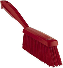Vikan - 14" OAL, Polyester Staple Set Bench Brush - 2" Bristle Length, 6-3/8" Long Head, Red - Americas Industrial Supply