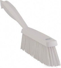 Vikan - 14" OAL, Polyester Staple Set Bench Brush - 2" Bristle Length, 6-3/8" Long Head, White - Americas Industrial Supply