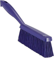 Vikan - 14" OAL, Polyester Staple Set Bench Brush - 2" Bristle Length, 6-3/8" Long Head, Purple - Americas Industrial Supply