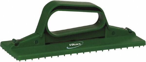Vikan - 9" Long x 3-3/4" Wide Scouring Pad Holder - Green - Americas Industrial Supply
