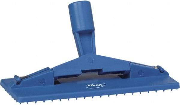 Vikan - 9" Long x 3-3/4" Wide Scouring Pad Holder - Blue - Americas Industrial Supply