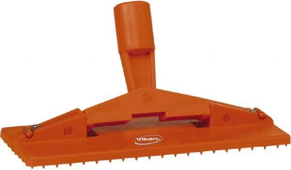 Vikan - 9" Long x 3-3/4" Wide Scouring Pad Holder - Orange - Americas Industrial Supply
