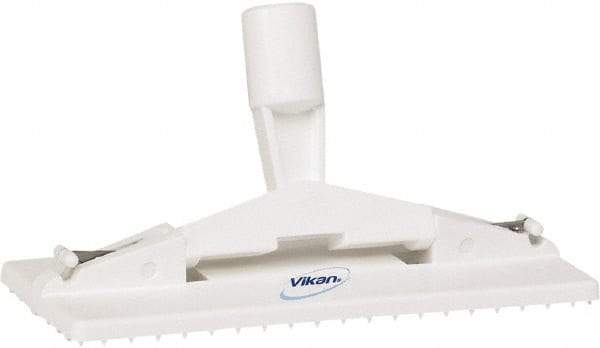 Vikan - 9" Long x 3-3/4" Wide Scouring Pad Holder - White - Americas Industrial Supply