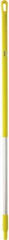 Vikan - 51 x 1-1/4" Aluminum Squeegee Handle - European Threaded Connection, Yellow - Americas Industrial Supply