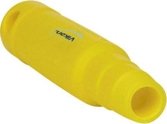 Vikan - 6-1/2 x 1-5/32" Polypropylene Squeegee Handle - European Threaded Connection, Yellow - Americas Industrial Supply