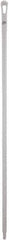 Vikan - 59 x 1-1/4" Polypropylene Squeegee Handle - European Threaded Connection, White - Americas Industrial Supply