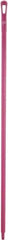 Vikan - 59 x 1-1/4" Polypropylene Squeegee Handle - European Threaded Connection, Pink - Americas Industrial Supply