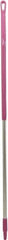 Vikan - 59 x 1-1/4" Aluminum Squeegee Handle - European Threaded Connection, Pink - Americas Industrial Supply