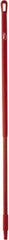 Vikan - 51 x 1-1/4" Fiberglass Squeegee Handle - European Threaded Connection, Red - Americas Industrial Supply