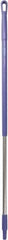 Vikan - 51 x 1-1/4" Aluminum Squeegee Handle - European Threaded Connection, Purple - Americas Industrial Supply