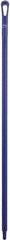 Vikan - 51 x 1-1/4" Polypropylene Squeegee Handle - European Threaded Connection, Purple - Americas Industrial Supply
