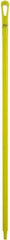 Vikan - 51 x 1-1/4" Polypropylene Squeegee Handle - European Threaded Connection, Yellow - Americas Industrial Supply