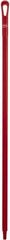 Vikan - 51 x 1-1/4" Polypropylene Squeegee Handle - European Threaded Connection, Red - Americas Industrial Supply