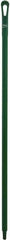 Vikan - 51 x 1-1/4" Polypropylene Squeegee Handle - European Threaded Connection, Green - Americas Industrial Supply