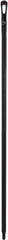Vikan - 59 x 1-1/4" Polypropylene Squeegee Handle - European Threaded Connection, Black - Americas Industrial Supply