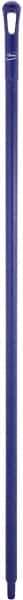 Vikan - 59 x 1-1/4" Polypropylene Squeegee Handle - European Threaded Connection, Purple - Americas Industrial Supply