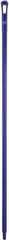 Vikan - 59 x 1-1/4" Polypropylene Squeegee Handle - European Threaded Connection, Purple - Americas Industrial Supply