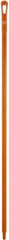 Vikan - 59 x 1-1/4" Polypropylene Squeegee Handle - European Threaded Connection, Orange - Americas Industrial Supply