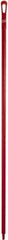 Vikan - 67 x 1-19/64" Polypropylene Squeegee Handle - European Threaded Connection, Red - Americas Industrial Supply