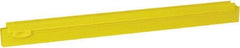 Vikan - 20" Rubber Blade Squeegee Refill - Double Edge, Yellow, Plastic Holder - Americas Industrial Supply