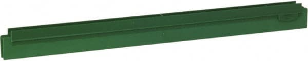 Vikan - 20" Rubber Blade Squeegee Refill - Double Edge, Green, Plastic Holder - Americas Industrial Supply