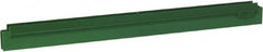 Vikan - 20" Rubber Blade Squeegee Refill - Double Edge, Green, Plastic Holder - Americas Industrial Supply