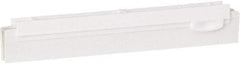 Vikan - 10" Rubber Blade Squeegee Refill - Double Edge, White, Plastic Holder - Americas Industrial Supply