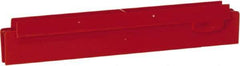 Vikan - 10" Rubber Blade Squeegee Refill - Double Edge, Red, Plastic Holder - Americas Industrial Supply