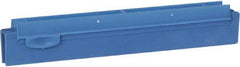 Vikan - 10" Rubber Blade Squeegee Refill - Double Edge, Blue, Plastic Holder - Americas Industrial Supply