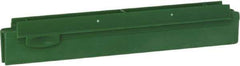 Vikan - 10" Rubber Blade Squeegee Refill - Double Edge, Green, Plastic Holder - Americas Industrial Supply