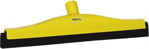 Vikan - 16" Foam Rubber Blade Bench Squeegee - Double Edge, Yellow, Plastic Holder - Americas Industrial Supply