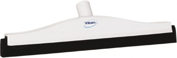Vikan - 16" Foam Rubber Blade Bench Squeegee - Double Edge, White, Plastic Holder - Americas Industrial Supply
