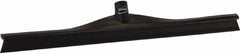 Vikan - 23.62" Rubber Blade Floor Squeegee - Single Edge, Black, Plastic Holder - Americas Industrial Supply