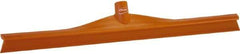 Vikan - 23.62" Rubber Blade Floor Squeegee - Single Edge, Orange, Plastic Holder - Americas Industrial Supply