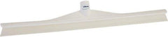 Vikan - 23.62" Rubber Blade Floor Squeegee - Single Edge, White, Plastic Holder - Americas Industrial Supply