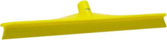 Vikan - 19.67" Rubber Blade Floor Squeegee - Single Edge, Yellow, Plastic Holder - Americas Industrial Supply