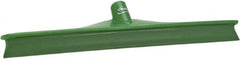 Vikan - 19.67" Rubber Blade Floor Squeegee - Single Edge, Green, Plastic Holder - Americas Industrial Supply