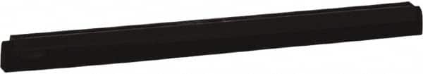 Vikan - 24" Foam Rubber Blade Squeegee Refill - Double Edge, Black, Plastic Holder - Americas Industrial Supply