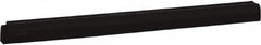Vikan - 24" Foam Rubber Blade Squeegee Refill - Double Edge, Black, Plastic Holder - Americas Industrial Supply