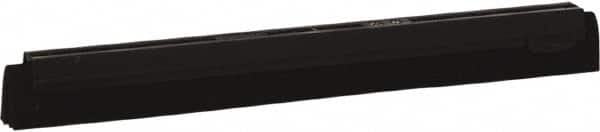 Vikan - 16" Foam Rubber Blade Squeegee Refill - Double Edge, Black, Plastic Holder - Americas Industrial Supply
