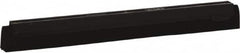 Vikan - 16" Foam Rubber Blade Squeegee Refill - Double Edge, Black, Plastic Holder - Americas Industrial Supply