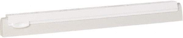 Vikan - 16" Foam Rubber Blade Squeegee Refill - Double Edge, White, Plastic Holder - Americas Industrial Supply