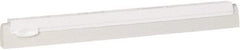 Vikan - 16" Foam Rubber Blade Squeegee Refill - Double Edge, White, Plastic Holder - Americas Industrial Supply
